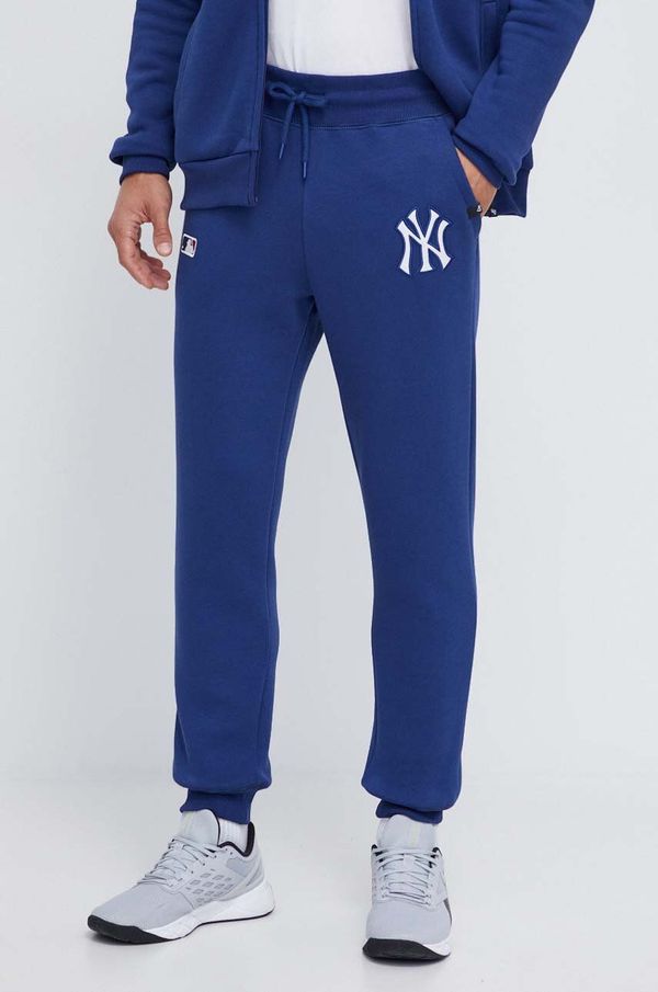 47brand Donji dio trenirke 47brand MLB New York Yankees boja: tamno plava, s aplikacijom