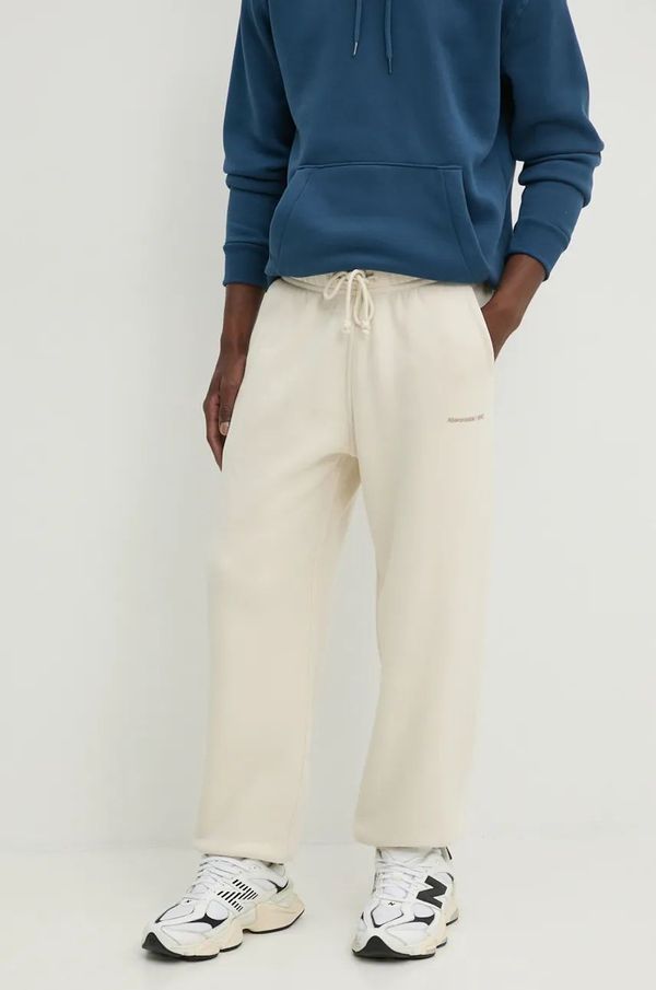 Abercrombie & Fitch Donji dio trenirke Abercrombie & Fitch boja: bež, bez uzorka, KI134-4046