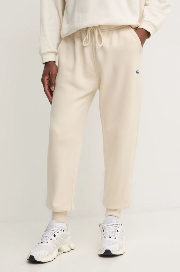 Abercrombie & Fitch Donji dio trenirke Abercrombie & Fitch boja: bež, s aplikacijom, KI134-4098