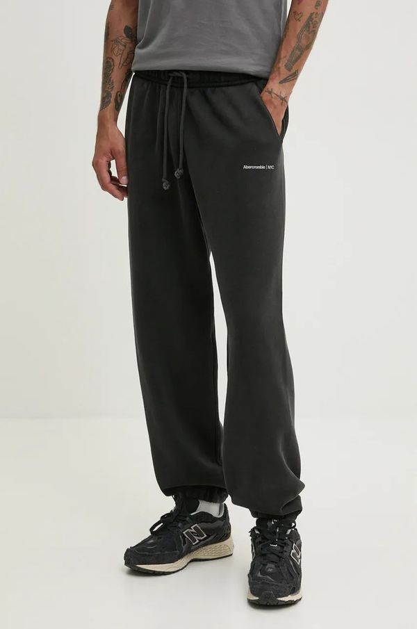 Abercrombie & Fitch Donji dio trenirke Abercrombie & Fitch boja: crna, bez uzorka, KI134-4047
