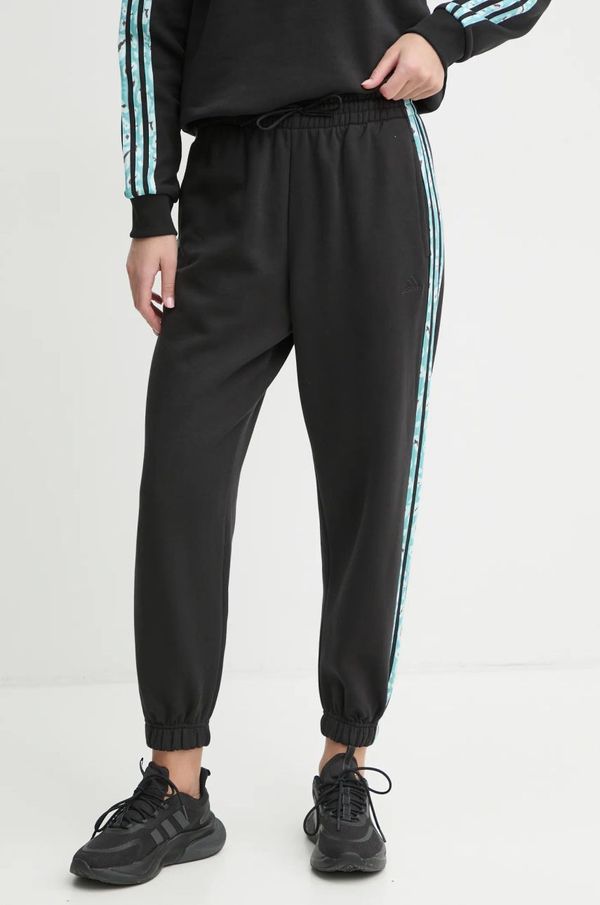 adidas Donji dio trenirke adidas Animal boja: crna, s aplikacijom, IY1659