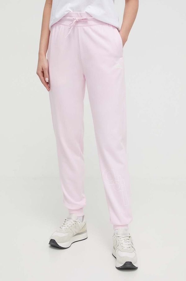 adidas Donji dio trenirke adidas boja: ružičasta, s tiskom