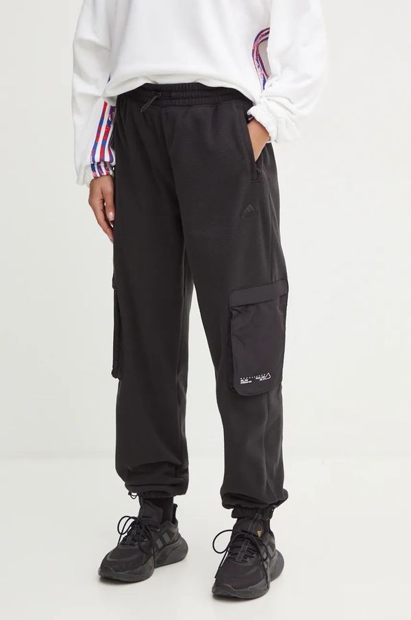 adidas Donji dio trenirke adidas City Escape boja: crna, bez uzorka, IV7522