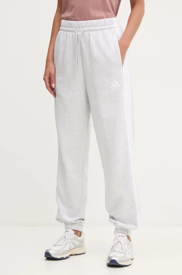 adidas Donji dio trenirke adidas Essentials za žene, boja: siva, s uzorkom, IN6178