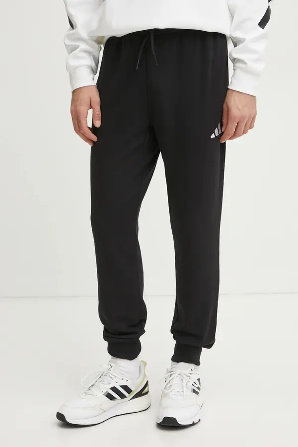 adidas Donji dio trenirke adidas Feelcozy boja: crna, bez uzorka, JE3854