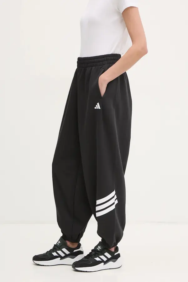adidas Donji dio trenirke adidas Future Icons boja: crna, s tiskom, JE0141