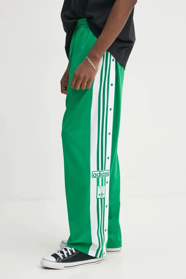 Adidas Donji dio trenirke adidas Originals Adibreak boja: zelena, s aplikacijom, JP3762