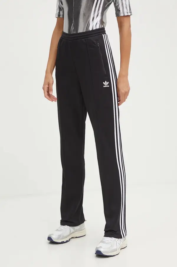 Adidas Donji dio trenirke adidas Originals Adicolor boja: crna, s aplikacijom, IW3171