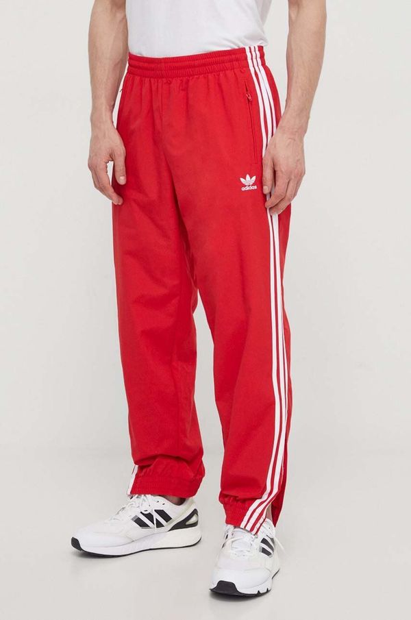 adidas Originals Donji dio trenirke adidas Originals Adicolor Woven Firebird Track Top boja: crvena, s aplikacijom, IT2498