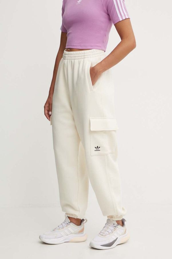 adidas Originals Donji dio trenirke adidas Originals boja: bež, bez uzorka, IY9690