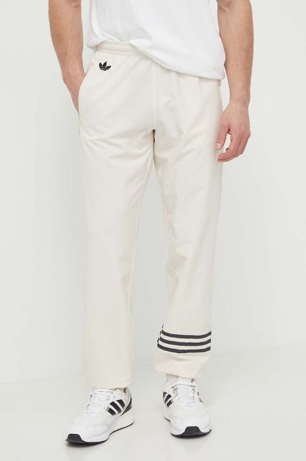 adidas Originals Donji dio trenirke adidas Originals boja: bež, s aplikacijom