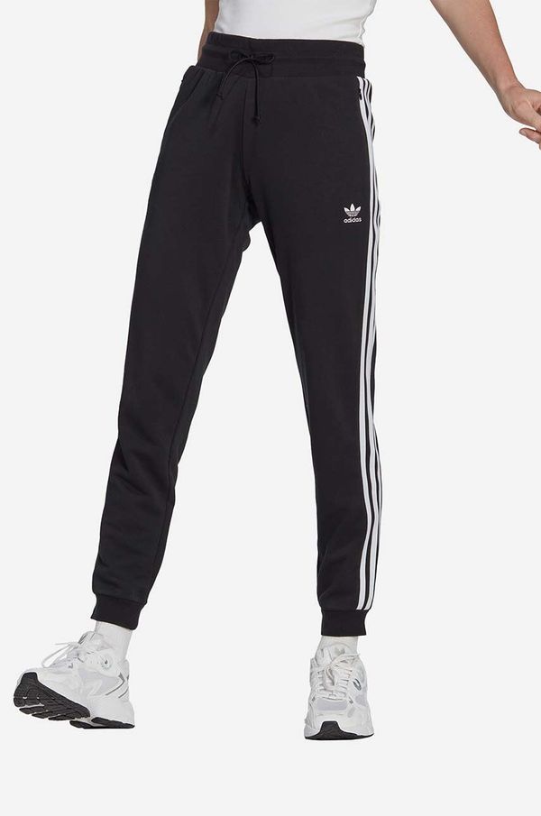 adidas Originals Donji dio trenirke adidas Originals boja: crna, s aplikacijom, IB7455-black