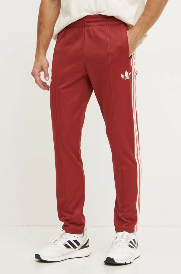 adidas Originals Donji dio trenirke adidas Originals FC Bayern Munchen boja: crvena, s uzorkom, IY0048