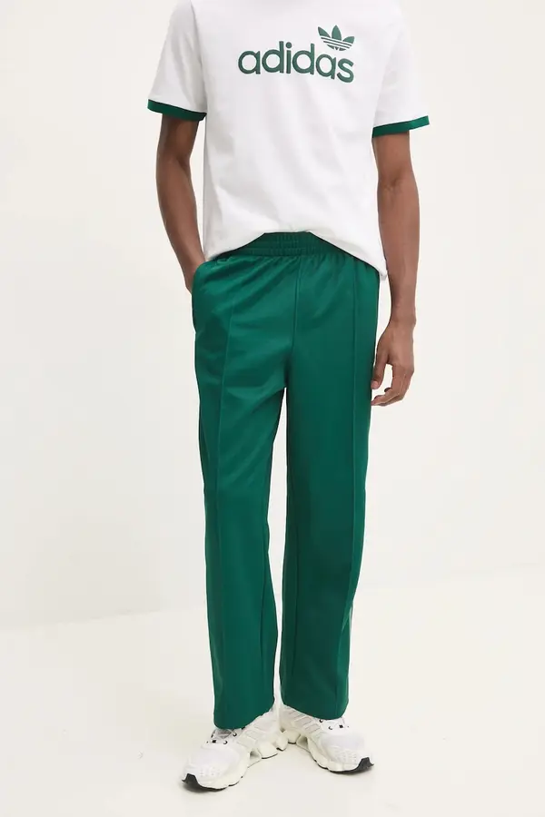 Adidas Donji dio trenirke adidas Originals Firebird boja: zelena, s aplikacijom, JP1065