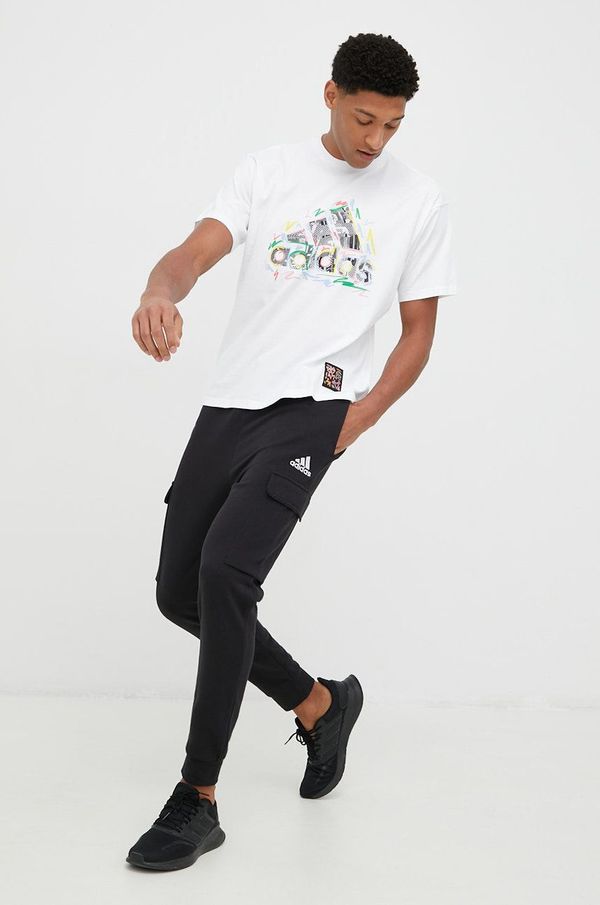 adidas Performance Donji dio trenirke adidas Performance za muškarce, boja: crna, glatki materijal