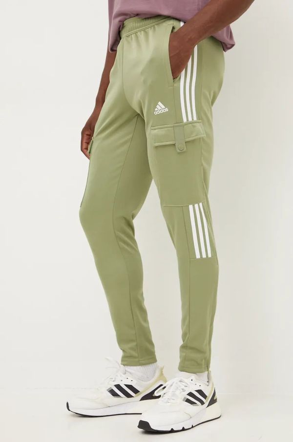 adidas Donji dio trenirke adidas Tiro boja: zelena, s aplikacijom, IW5990