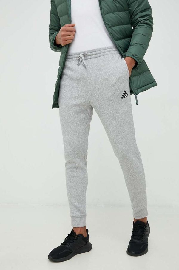 adidas Donji dio trenirke adidas za muškarce, boja: siva, glatki materijal