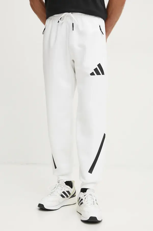 adidas Donji dio trenirke adidas ZNE boja: bijela, s tiskom, JF2449