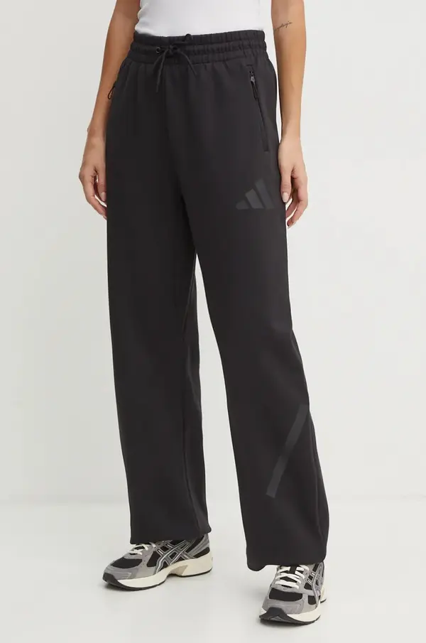adidas Donji dio trenirke adidas ZNE boja: crna, s tiskom, JE7850