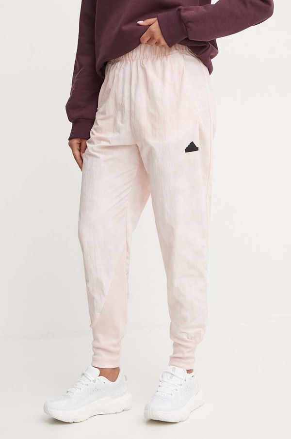 adidas Donji dio trenirke adidas ZNE boja: ružičasta, bez uzorka, IW7737