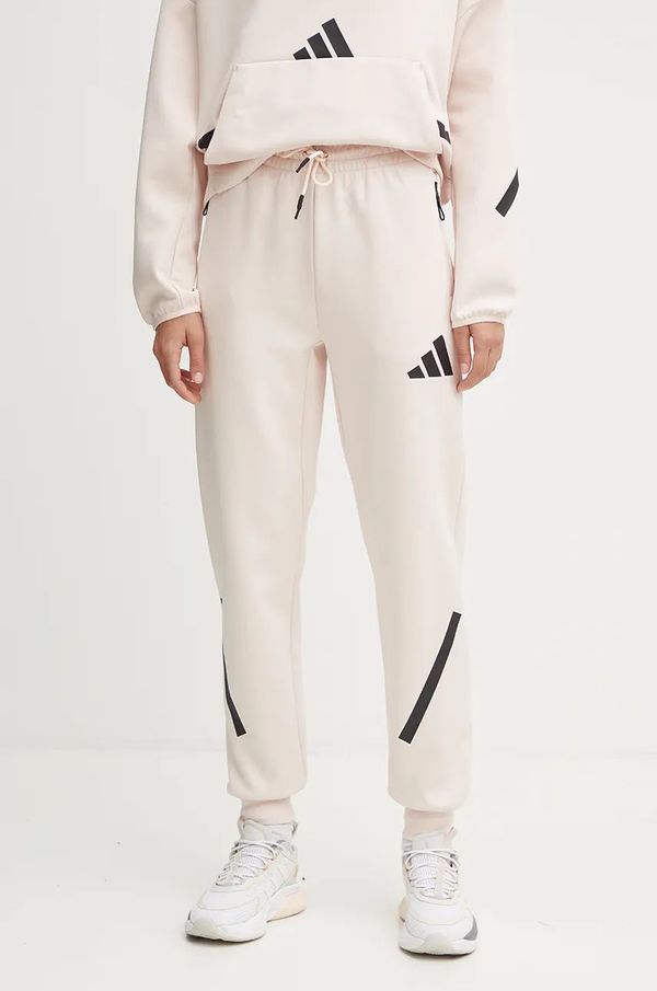 adidas Donji dio trenirke adidas ZNE boja: ružičasta, s tiskom, JF4788