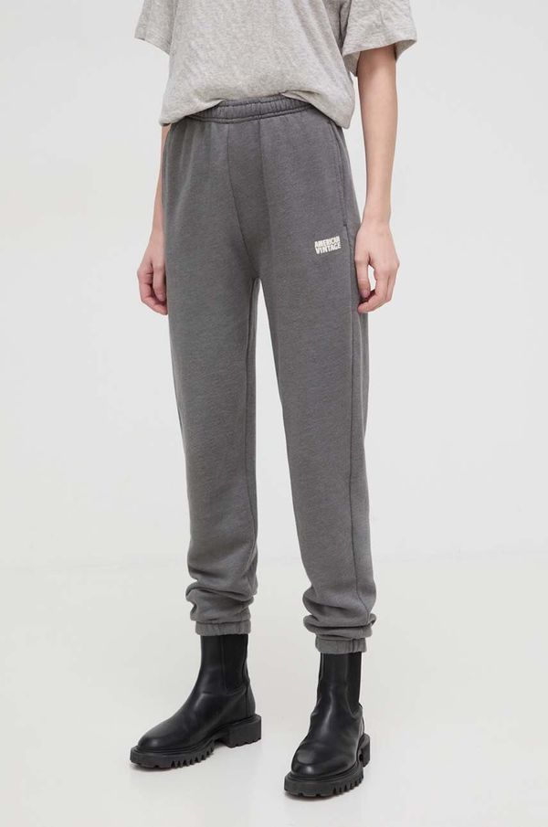 American Vintage Donji dio trenirke American Vintage boja: siva, melanž