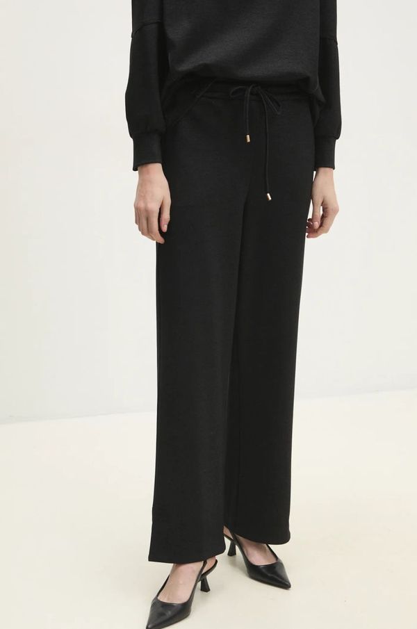 Answear Lab Donji dio trenirke Answear Lab boja: crna, bez uzorka