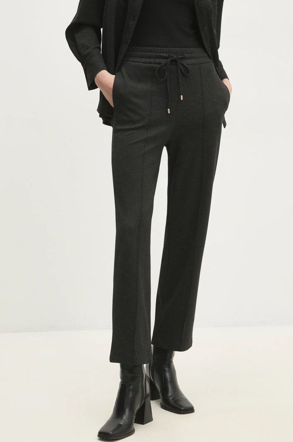 Answear Lab Donji dio trenirke Answear Lab boja: siva, bez uzorka