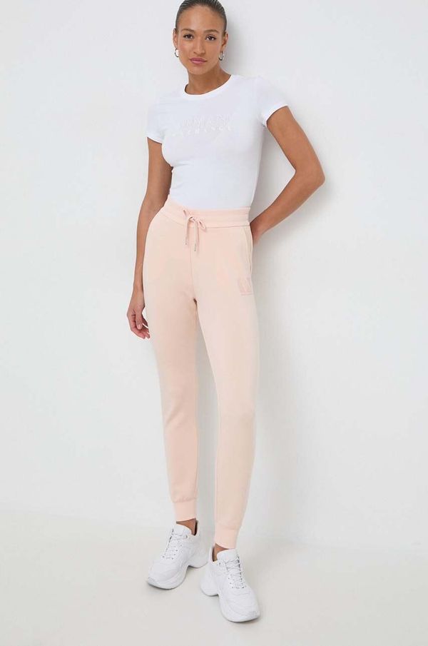 Armani Exchange Donji dio trenirke Armani Exchange boja: narančasta, bez uzorka