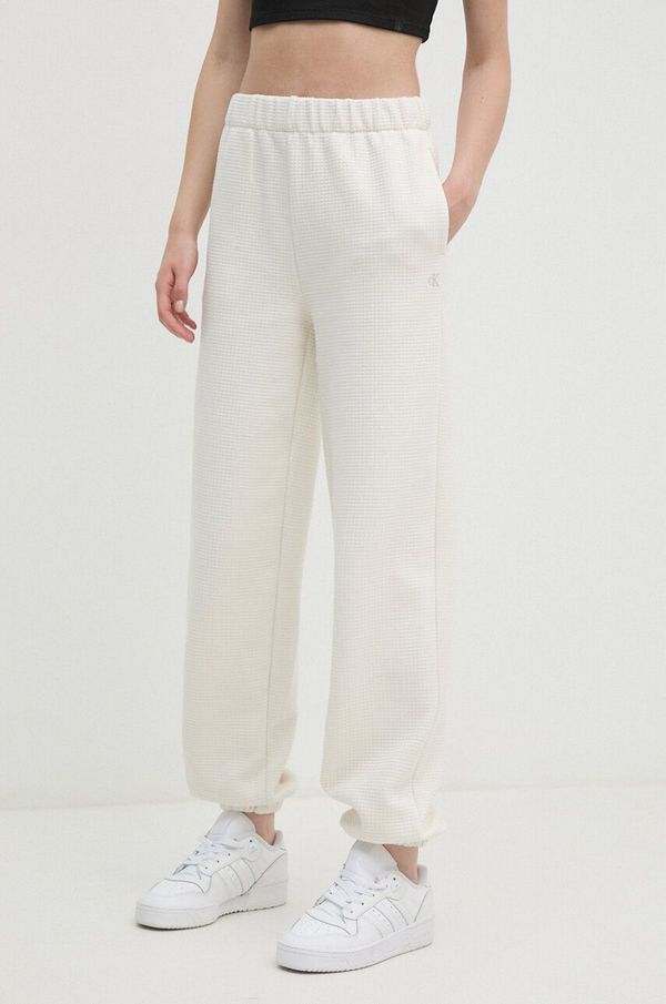 Calvin Klein Jeans Donji dio trenirke Calvin Klein Jeans boja: bež, bez uzorka, J20J223920