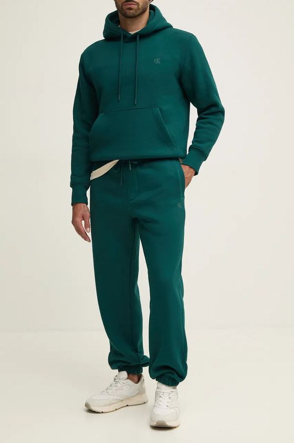 Calvin Klein Jeans Donji dio trenirke Calvin Klein Jeans boja: zelena, bez uzorka, J30J326401