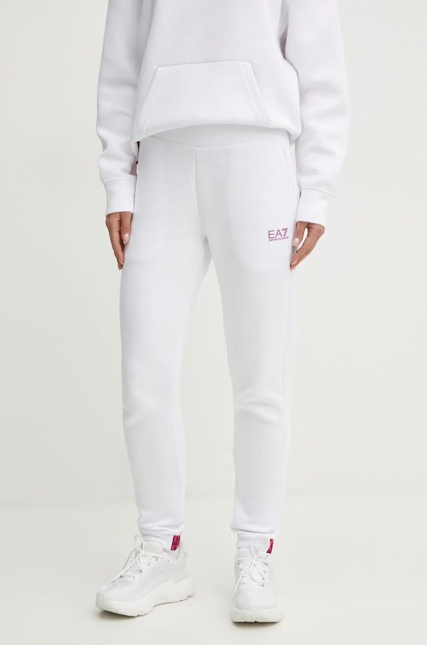 EA7 Emporio Armani Donji dio trenirke EA7 Emporio Armani boja: bijela, bez uzorka, TJUXZ.6DTP69