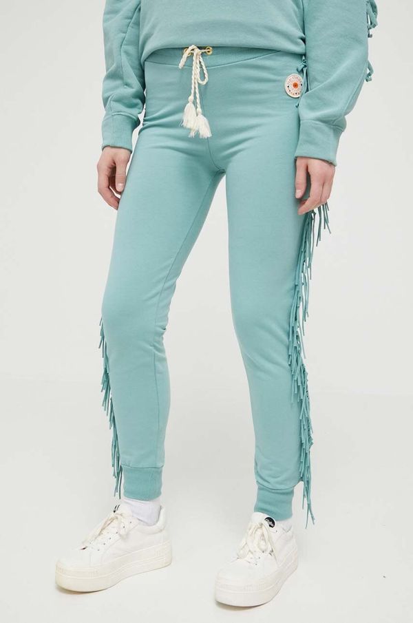 Femi Stories Donji dio trenirke Femi Stories boja: tirkizna, glatki materijal