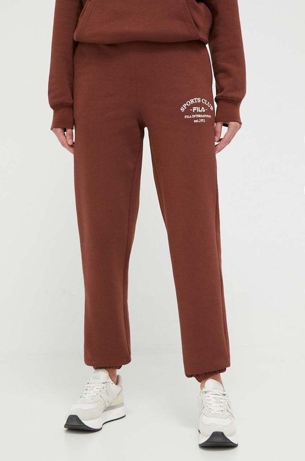 Fila Donji dio trenirke Fila boja: smeđa, s aplikacijom