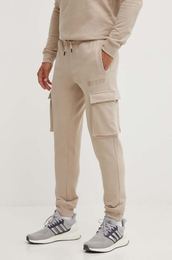 Guess Donji dio trenirke Guess ALDWIN boja: bež, bez uzorka, Z4YB08 KAIJ1