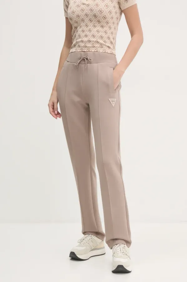 Guess Donji dio trenirke Guess ANN boja: smeđa, bez uzorka, V4BB19 KBCK2