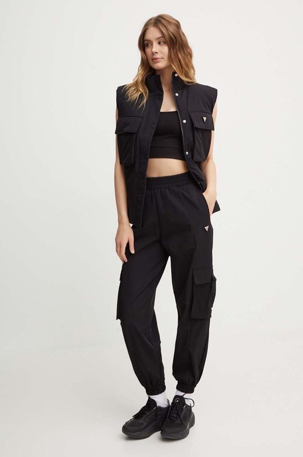 Guess Donji dio trenirke Guess AURLIE boja: crna, bez uzorka, V4YB06 WG982