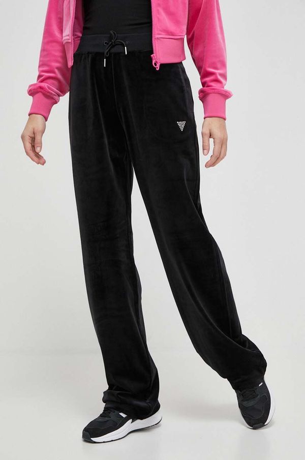 Guess Donji dio trenirke Guess boja: crna, s aplikacijom