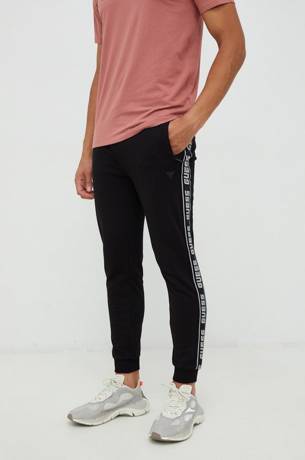 Guess Donji dio trenirke Guess boja: crna, s tiskom