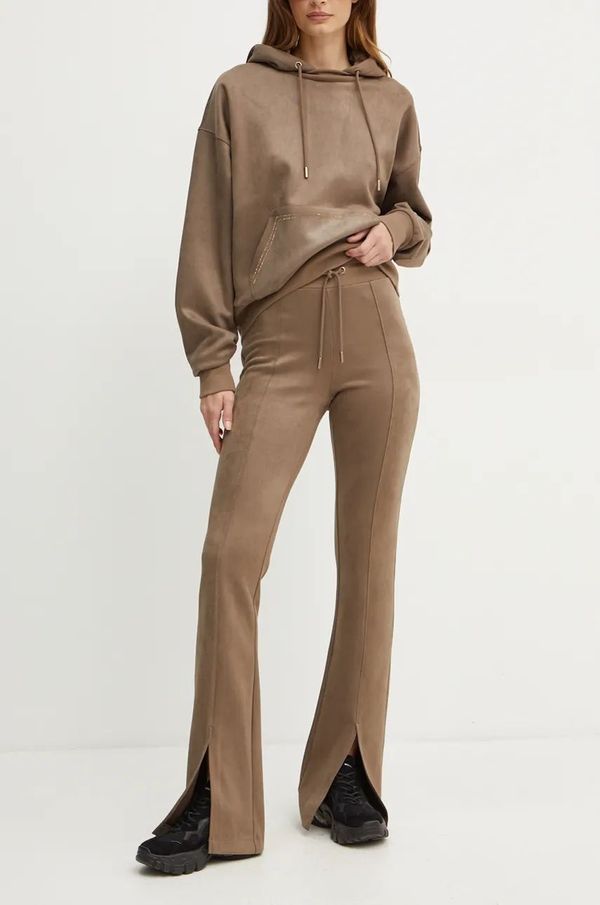 Guess Donji dio trenirke Guess boja: smeđa, bez uzorka, W4BB43 KAUJ2