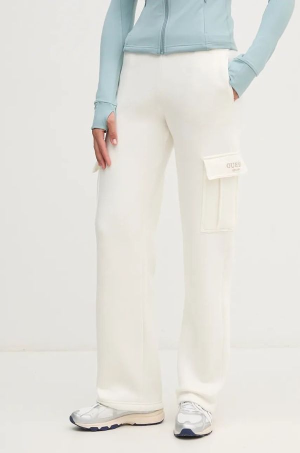 Guess Donji dio trenirke Guess MIDGE boja: bež, s aplikacijom, V4BB04 KCHX0