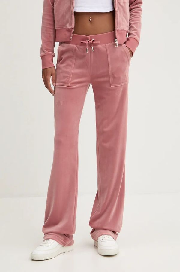 Juicy Couture Donji dio trenirke Juicy Couture DEL RAY PANT boja: ružičasta, bez uzorka, JCAP180EU