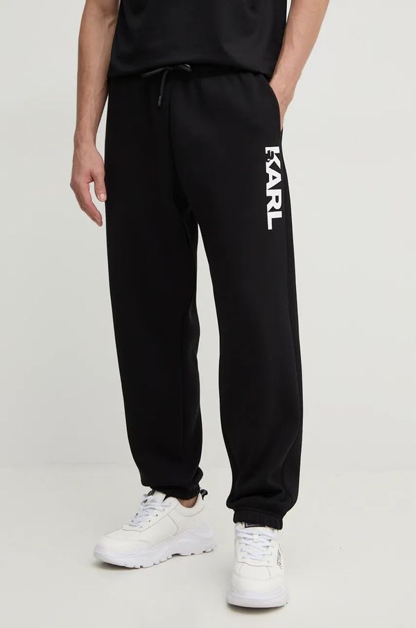 Karl Lagerfeld Donji dio trenirke Karl Lagerfeld boja: crna, s tiskom, 544908.705440