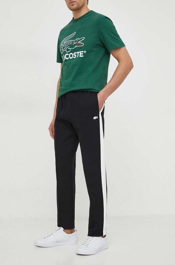 Lacoste Donji dio trenirke Lacoste boja: crna, s aplikacijom