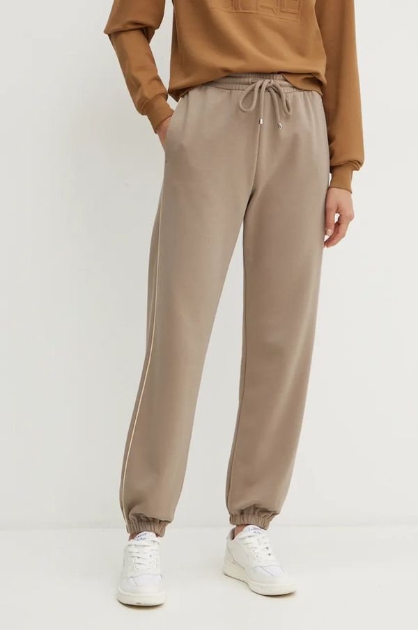 Max Mara Leisure Donji dio trenirke Max Mara Leisure boja: bež, bez uzorka, 2426786088600
