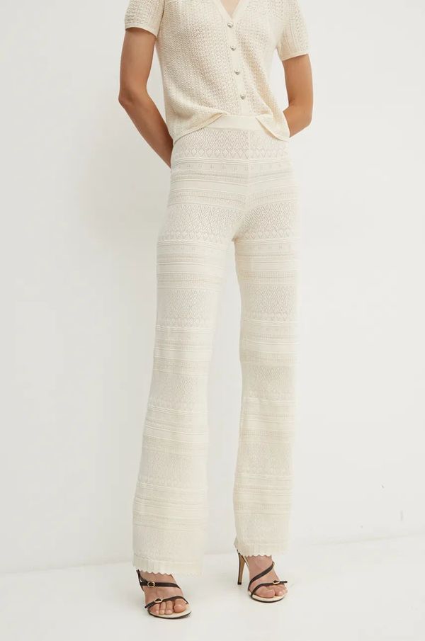 Morgan Donji dio trenirke Morgan PALMA boja: bež, bez uzorka, PALMA