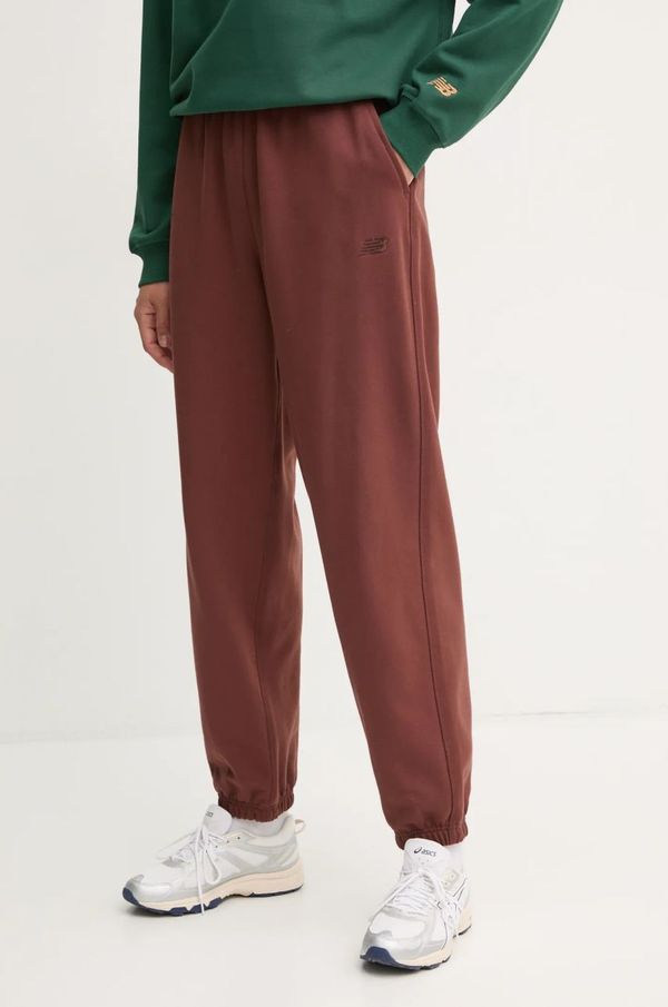 New Balance Donji dio trenirke New Balance boja: smeđa, bez uzorka, WP41513ROK