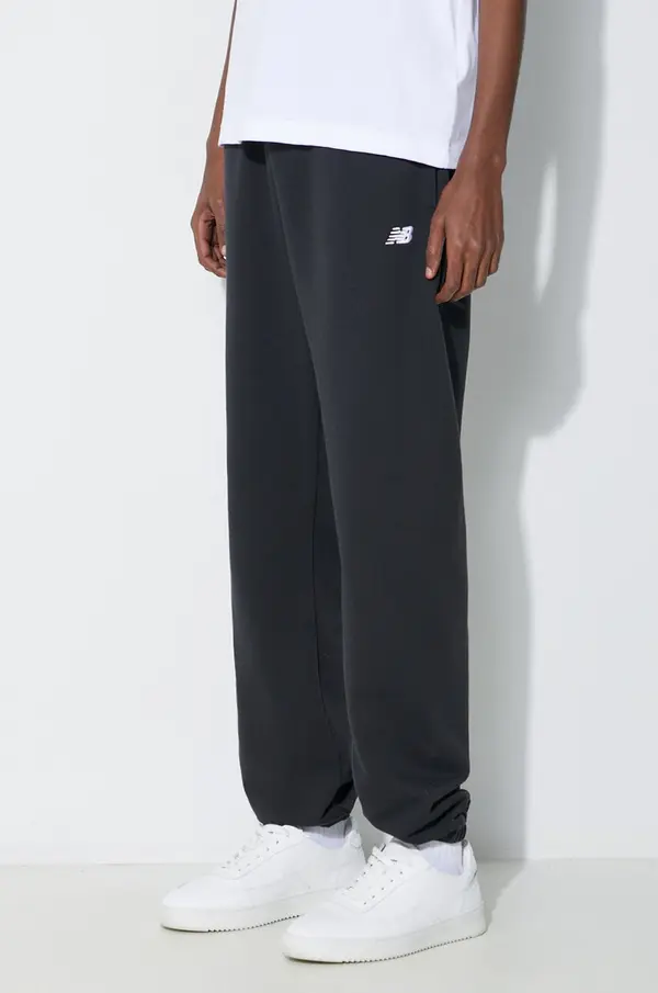 New Balance Donji dio trenirke New Balance Essentials French Terry Jogger boja: crna, bez uzorka, MP41519BK