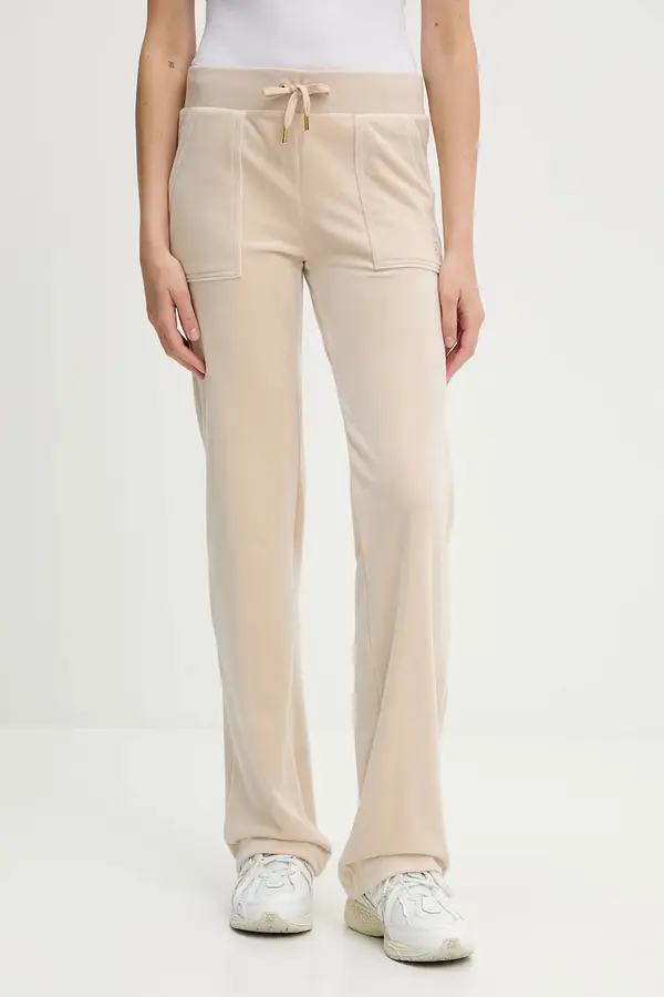 Juicy Couture Donji dio trenirke od velura Juicy Couture DEL RAY POCKETED PANT