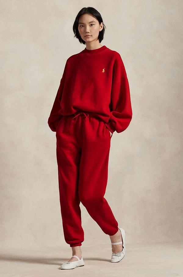 Polo Ralph Lauren Donji dio trenirke Polo Ralph Lauren boja: crvena, bez uzorka, 211961274